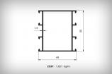 Alminyum Profil C-60 Serisi - 2537 1,021 kg/m   