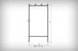 Alminyum Profil C-60 Serisi - 2400 1,720 kg/m  