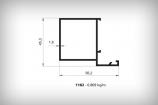 Alminyum Dorama Profil Serisi 1182 0,809 kg/m  
