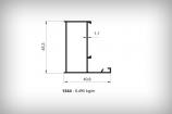 Alminyum Dorama Profil Serisi 1344 0,495  kg/m  