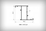 Alminyum Dorama Profil Serisi 1346 0,602  kg/m  