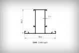 Alminyum Dorama Profil Serisi 1345 0,605  kg/m  