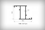 Alminyum Dorama Profil Serisi 1139 0,837  kg/m  