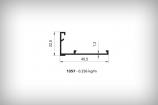 Alminyum Dorama Profil Serisi 1357 0,256  kg/m  