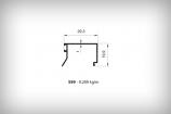 Alminyum Dorama Profil Serisi 599 0,209  kg/m  