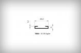Alminyum Dorama Profil Serisi 1064  0,135  kg/m  