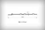 Alminyum Dorama Profil Serisi 826 0,319  kg/m  