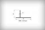 Alminyum Dorama Profil Serisi 1445 0,258 kg/m  