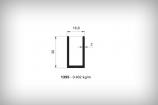 Alminyum Dorama Profil Serisi 1395 0,402  kg/m  
