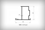 Alminyum Dorama Profil Serisi 1070  0,670  kg/m  