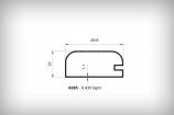 Alminyum Dorama Profil Serisi 4285 0,435  kg/m  
