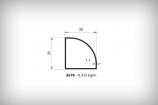 Alminyum Dorama Profil Serisi 2676 0,312  kg/m  