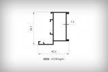 Alminyum Dorama Profil Serisi 2655 0,576  kg/m  