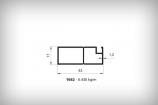 Alminyum Sineklik Profilleri 1662 0,430 kg/m  
