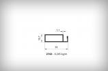 Alminyum Sineklik Profilleri 2743 0,245 kg/m  